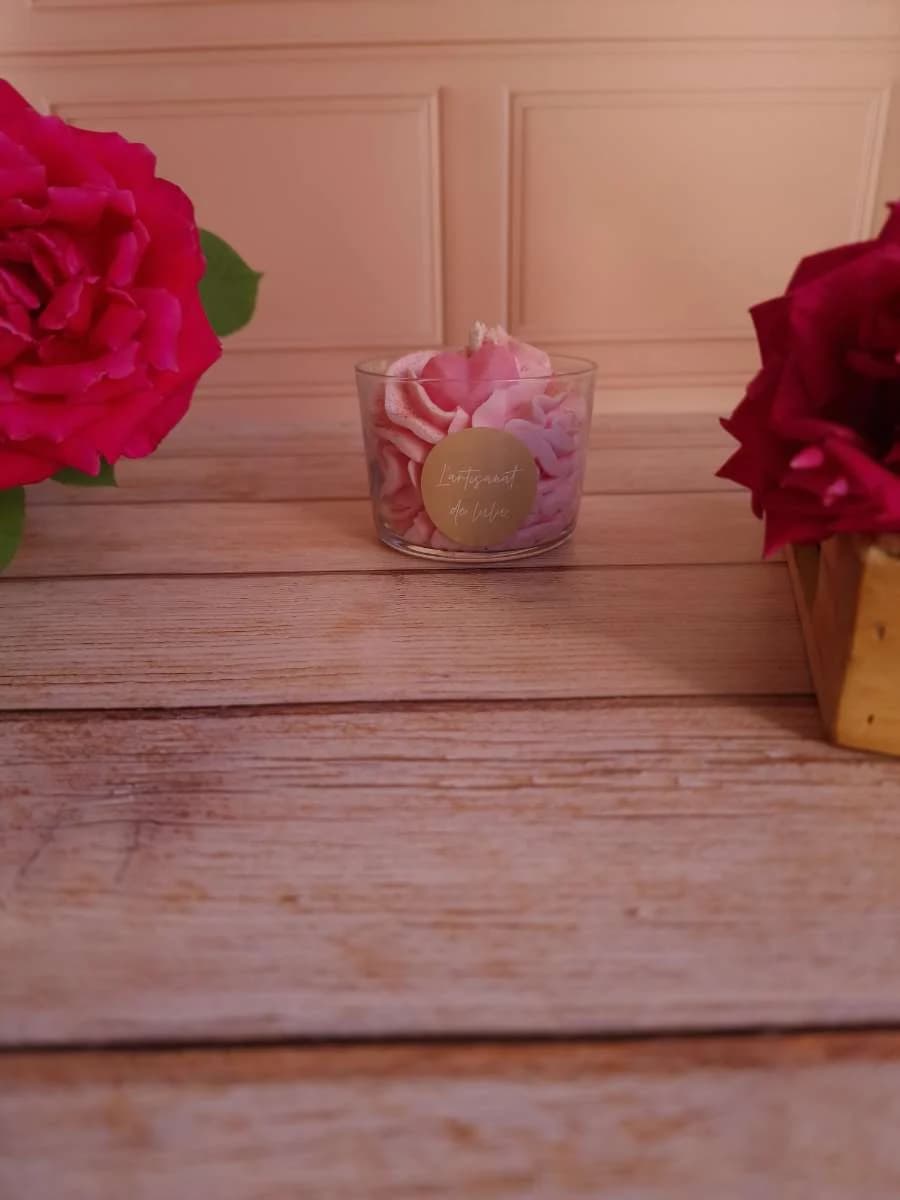 Bougie gourmande bois de rose