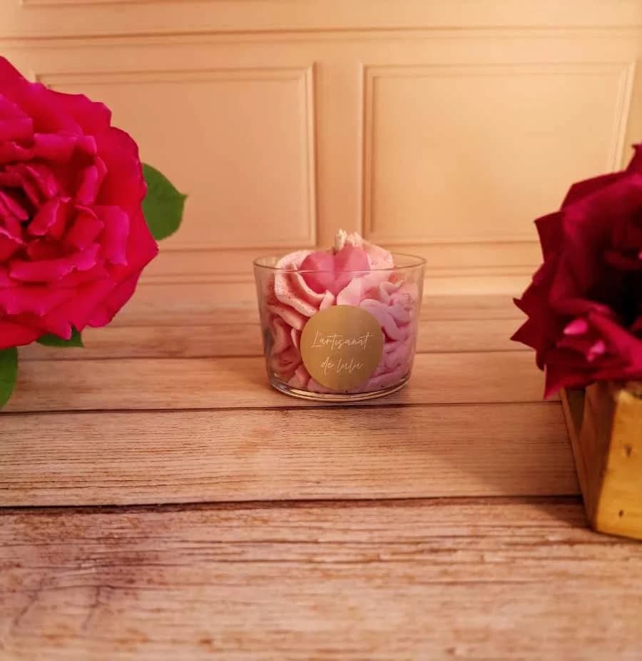 Bougie gourmande bois de rose